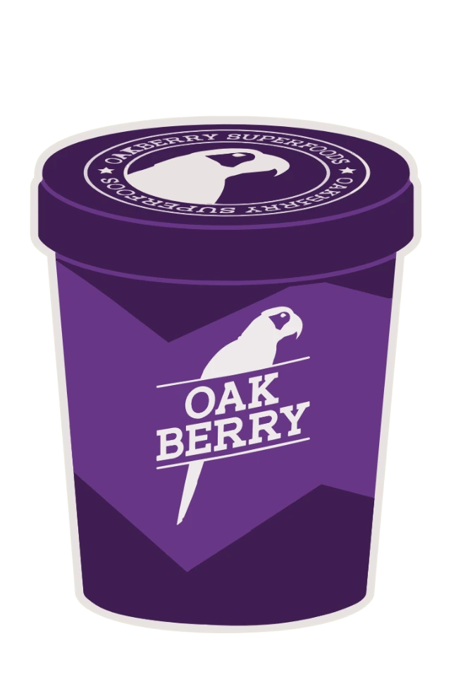 Pote BIG OAK de 1 litro de açaí OAKBERRY